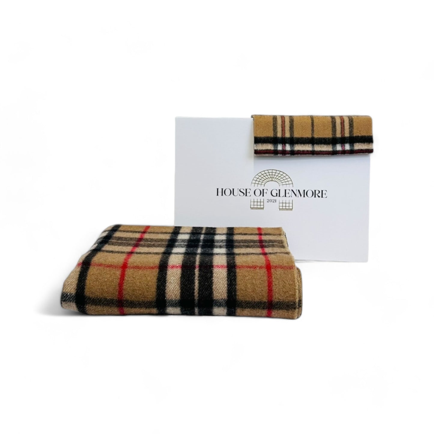 Blanket & Scarf Gift Box - Camel Thomson