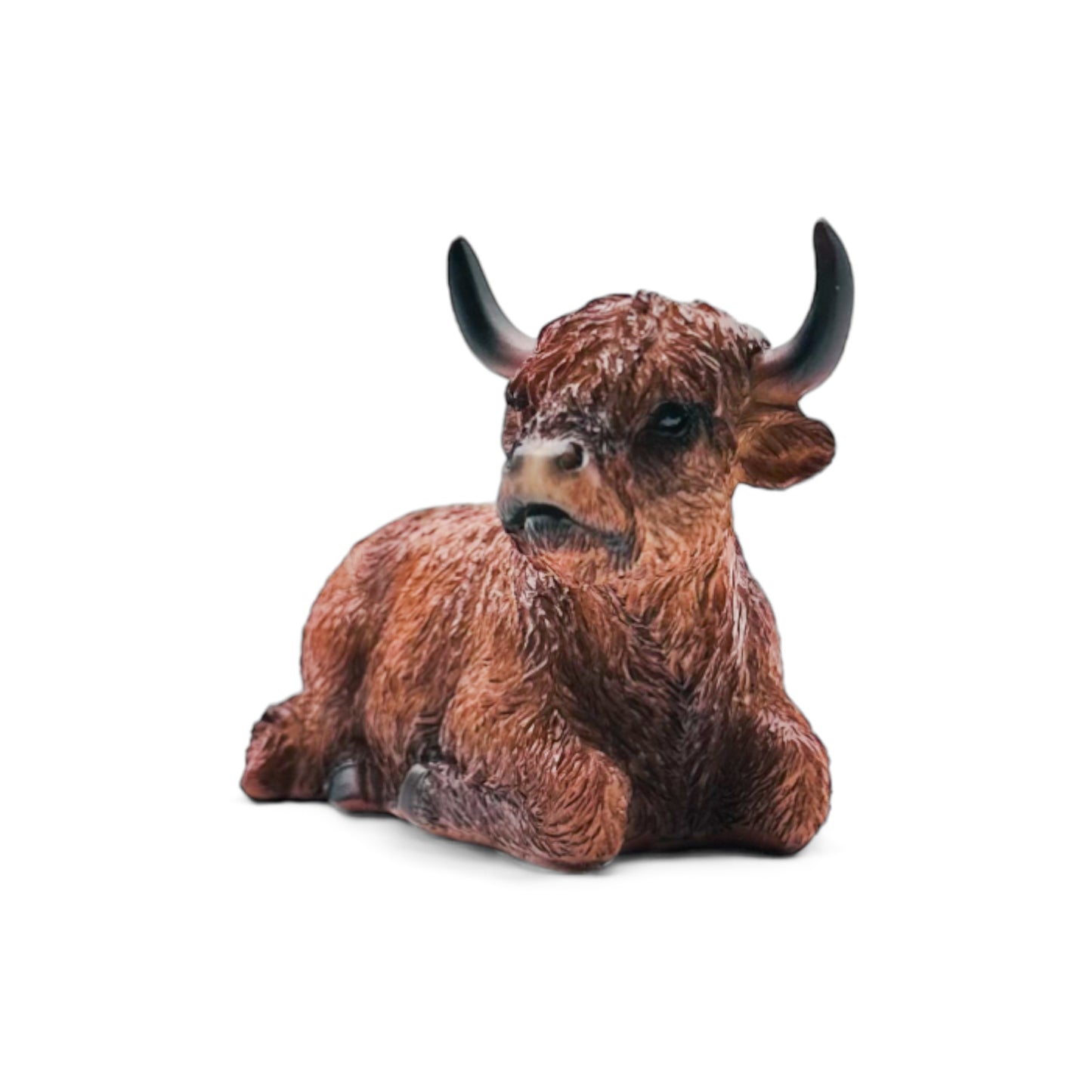 Highland Cow Sitting Figurine
