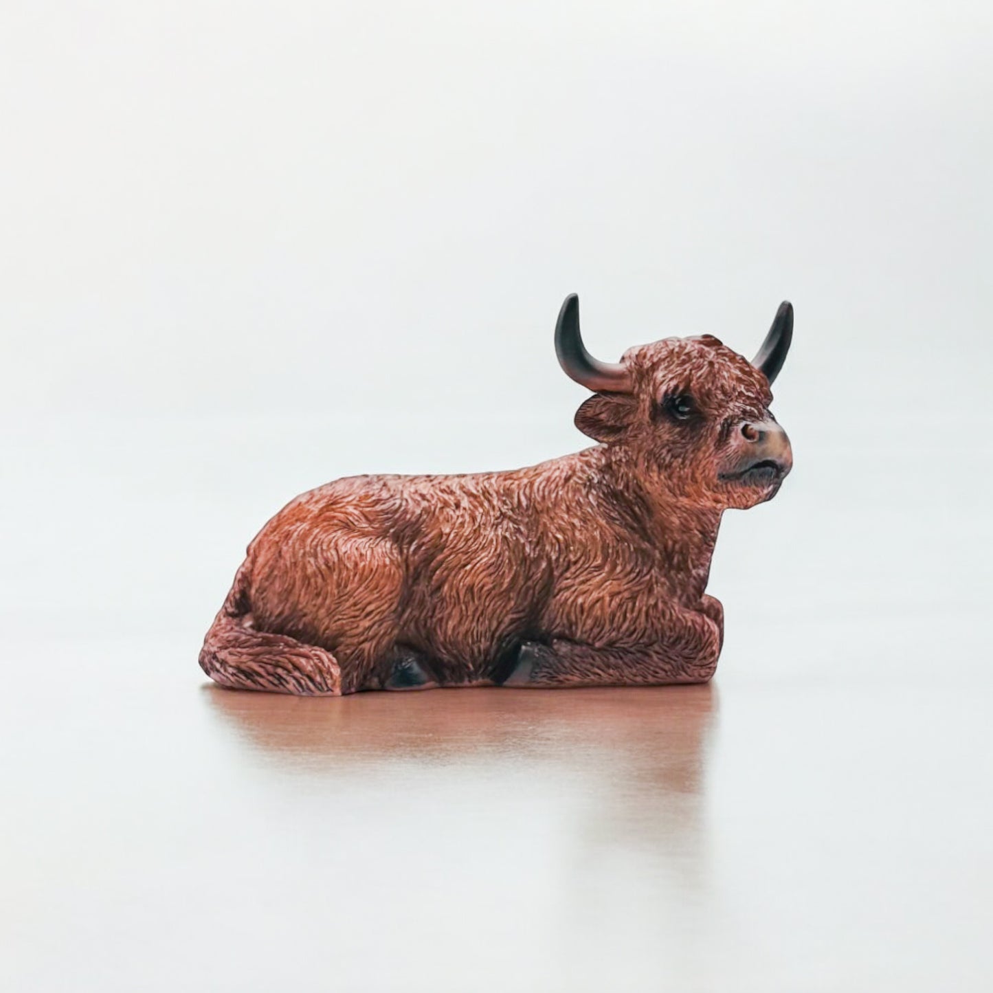 Highland Cow Sitting Figurine
