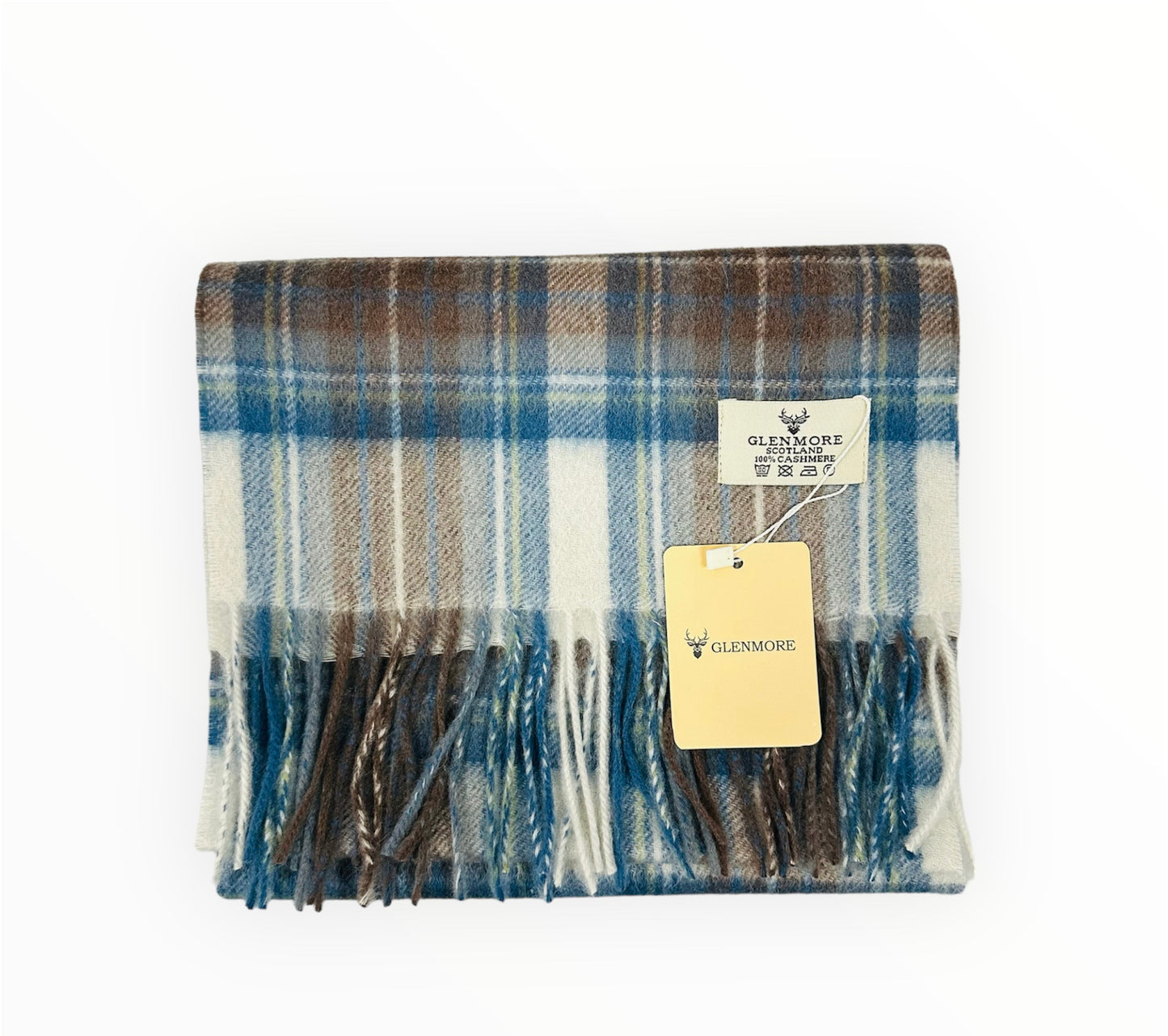 Blanket & Scarf Gift Box - Stewart Muted Blue