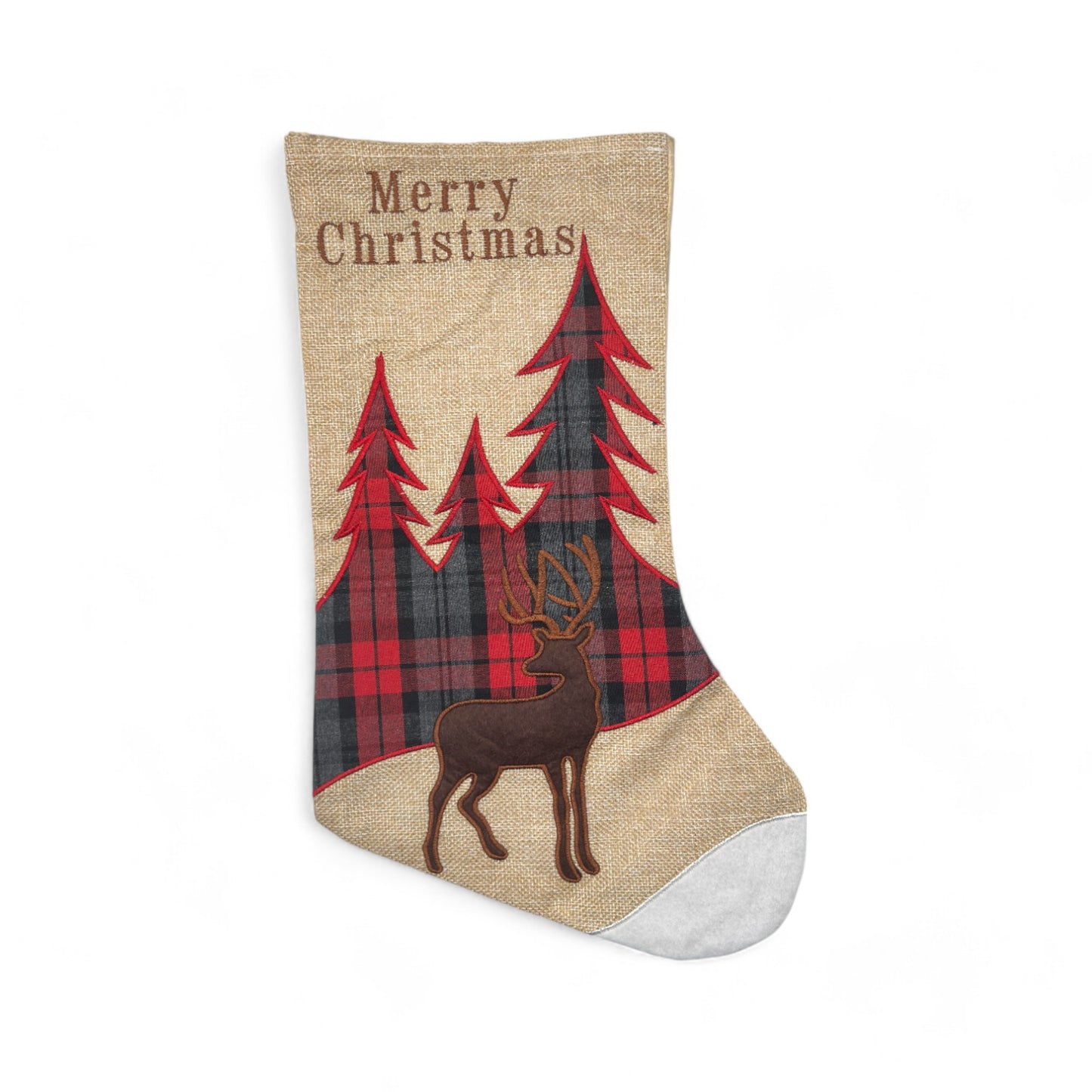 Tartan Stag Christmas Stockings