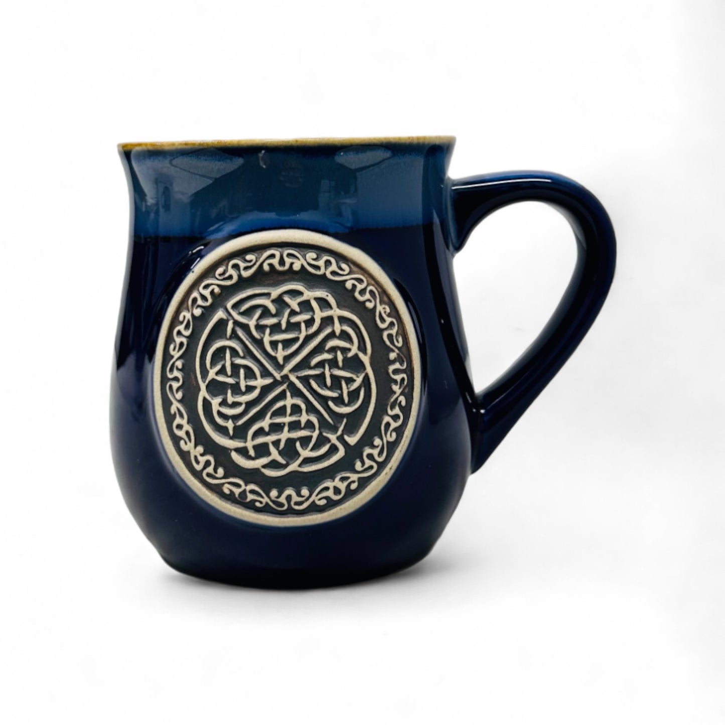 Scottish Stoneware Mug - Celtic Circle - Blue