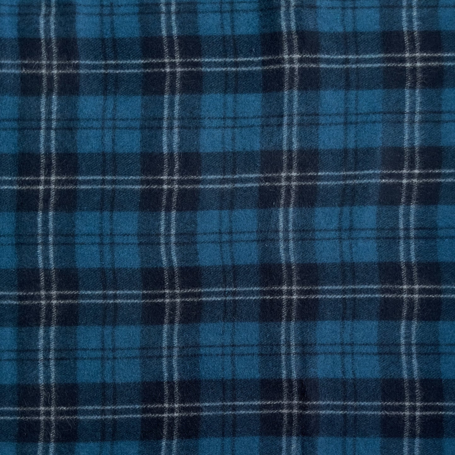 Ramsay Blue - 100% Recycled Wool Tartan King Size Blanket