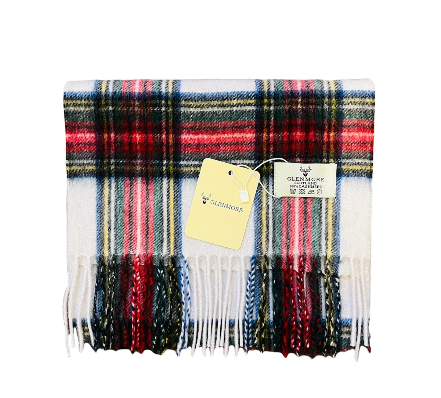 100% Cashmere Tartan Scarf