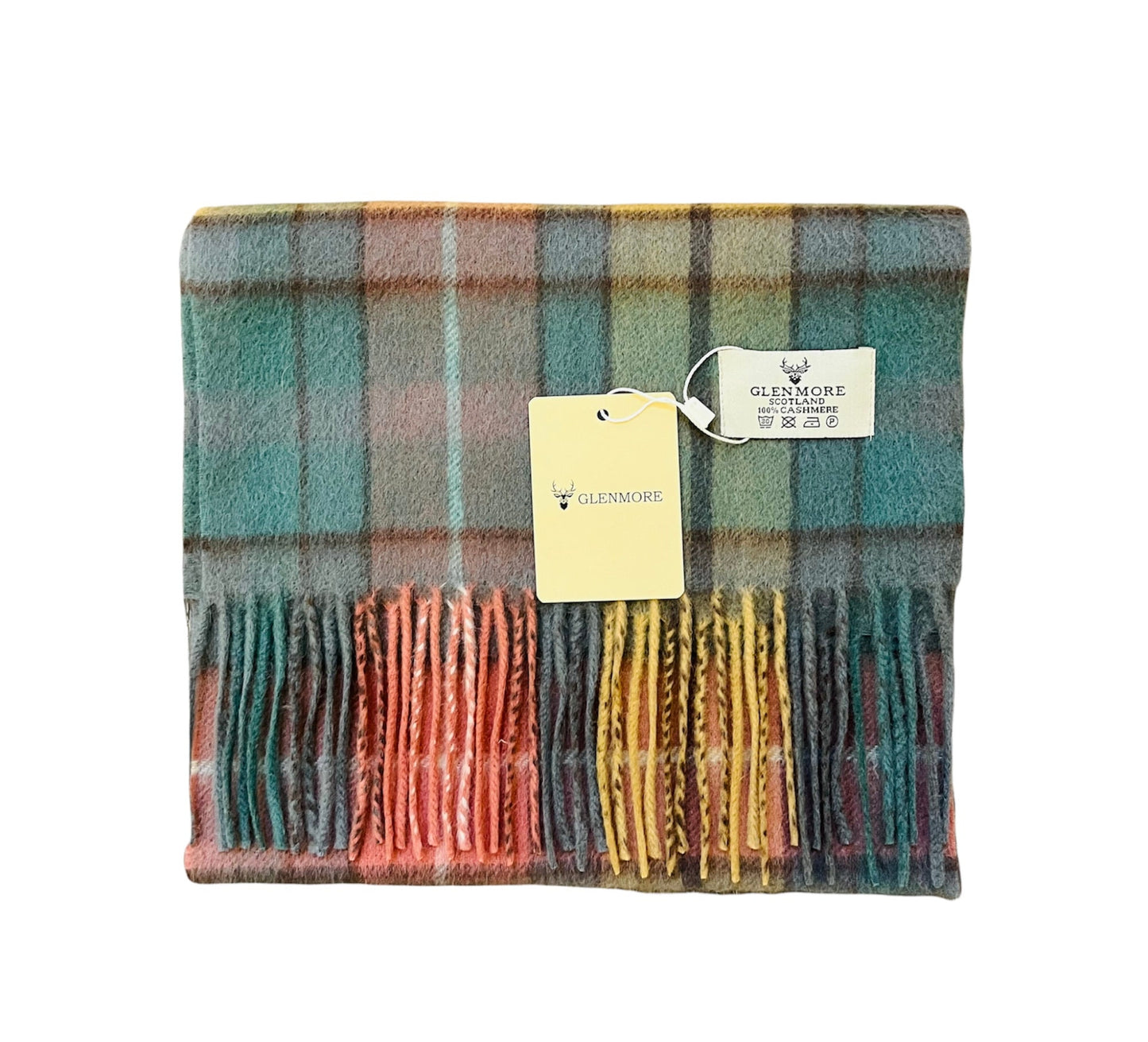 100% Cashmere Tartan Scarf