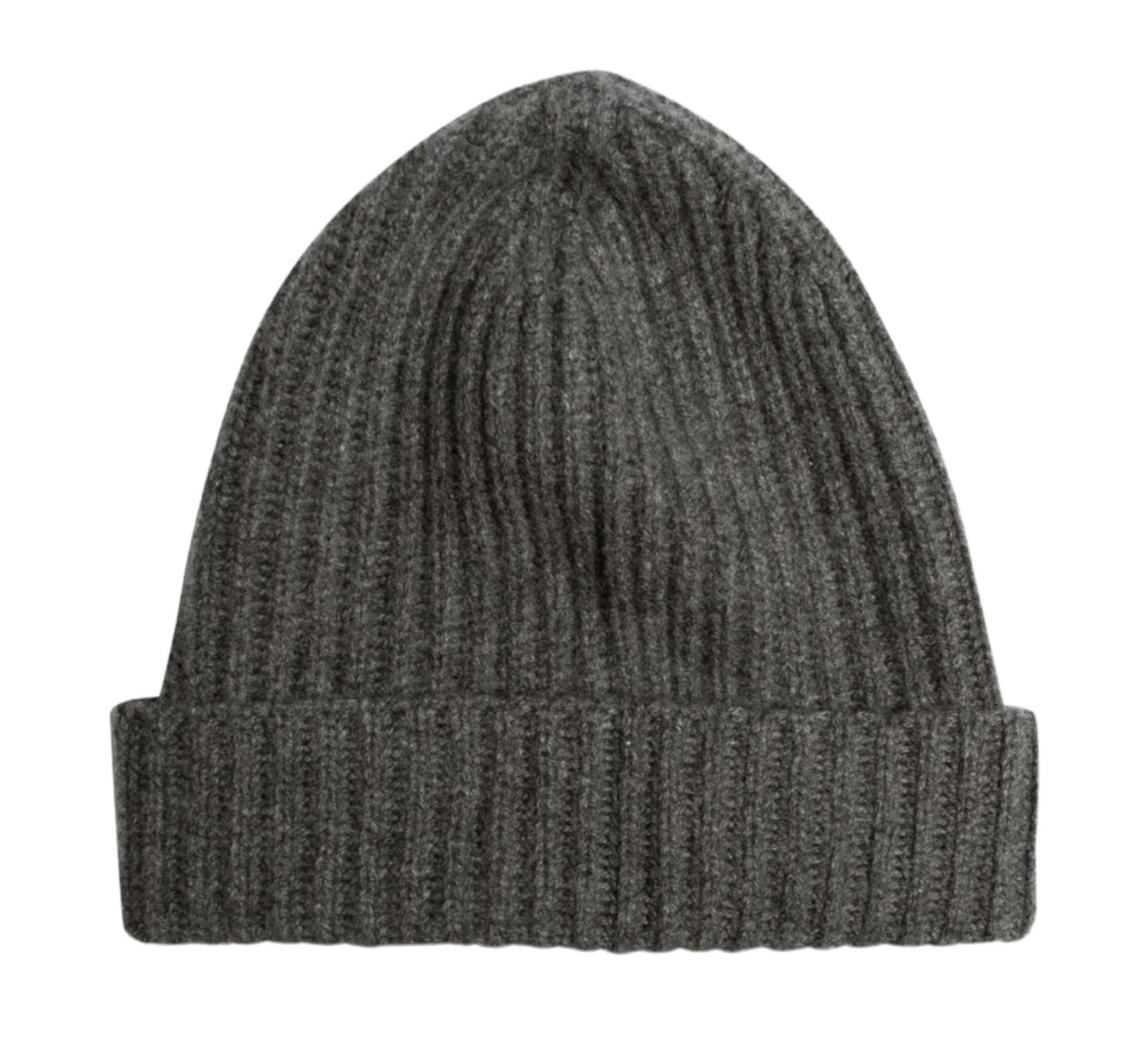 100% Cashmere Ribbed Beanie