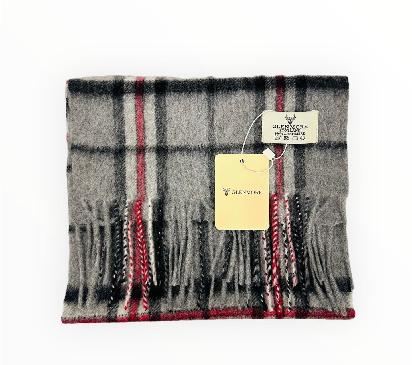 100% Cashmere Tartan Scarf