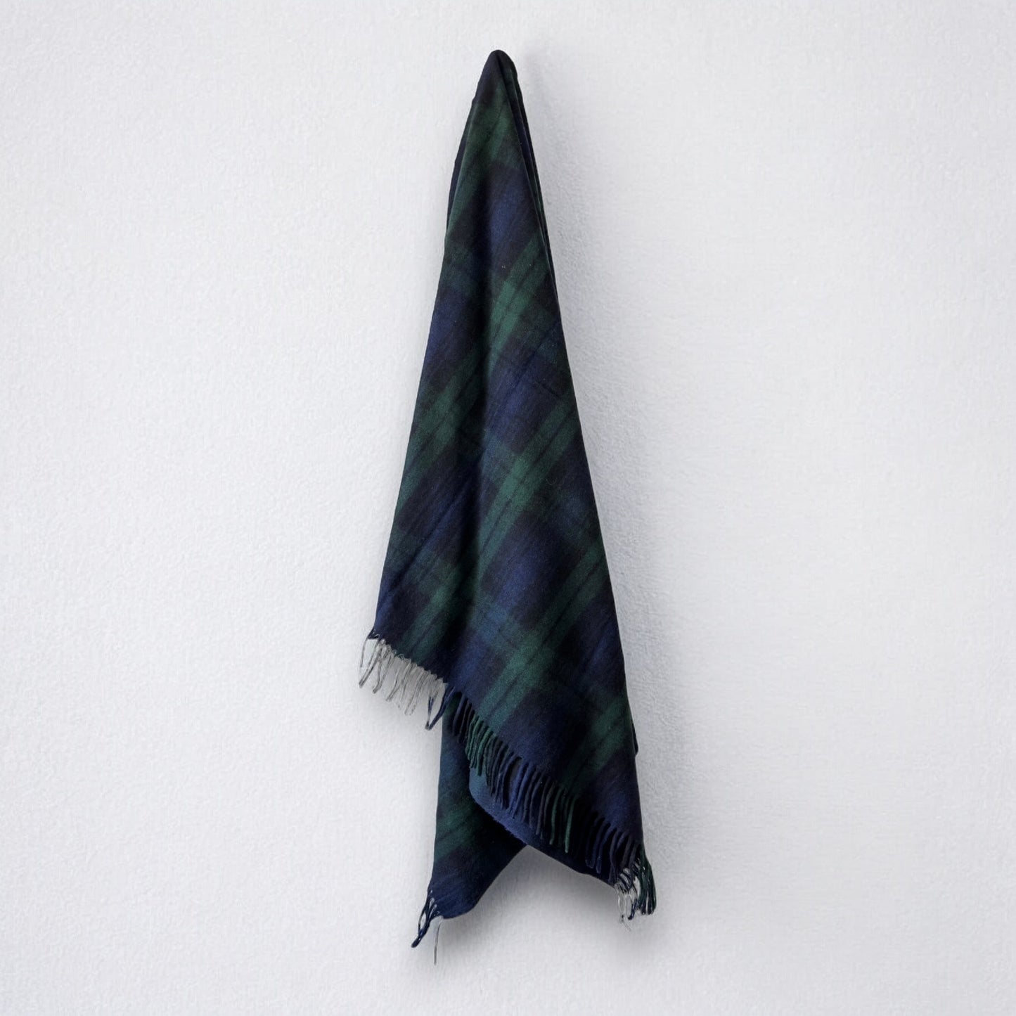 100% Recycled Wool Tartan Blanket