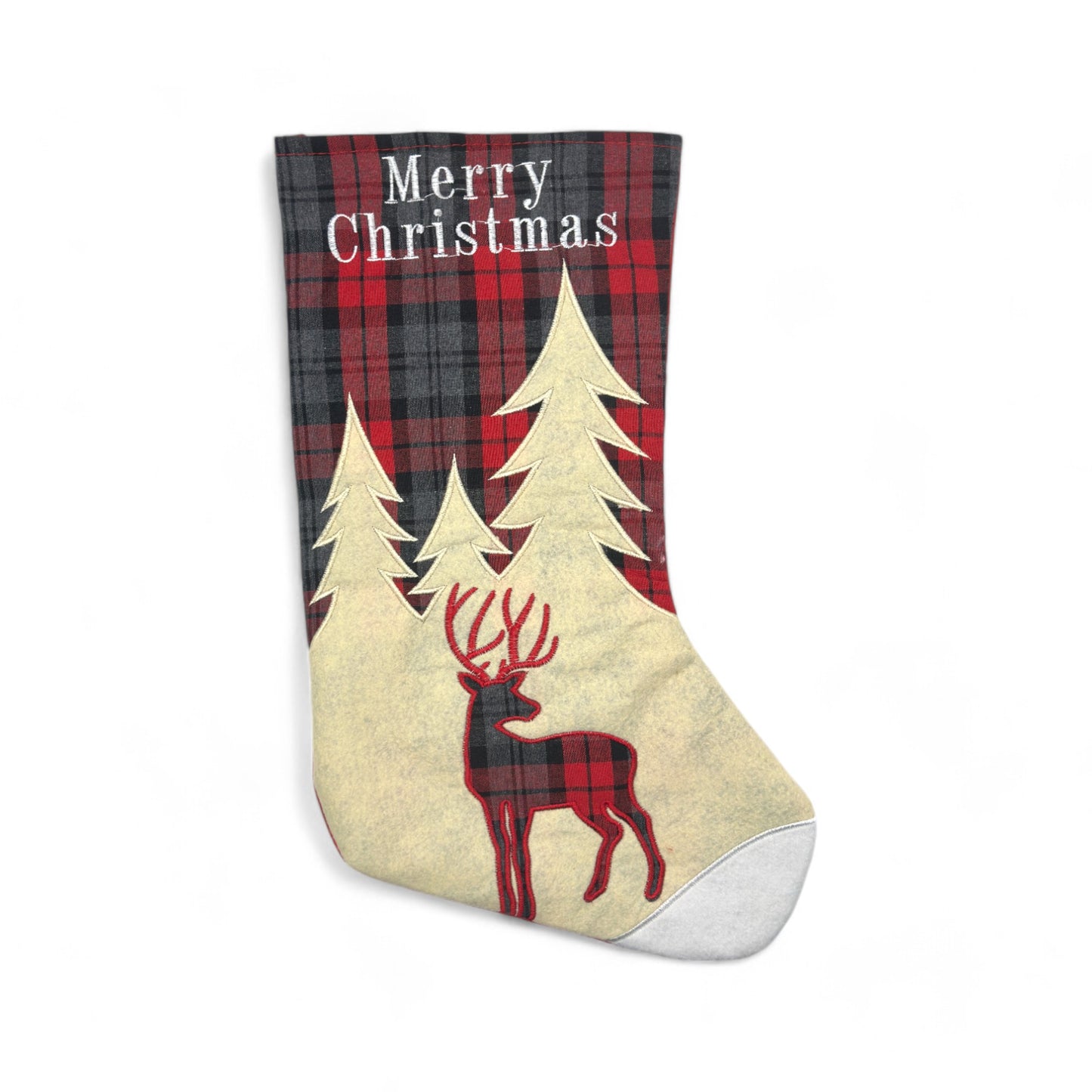 Tartan Stag Christmas Stockings