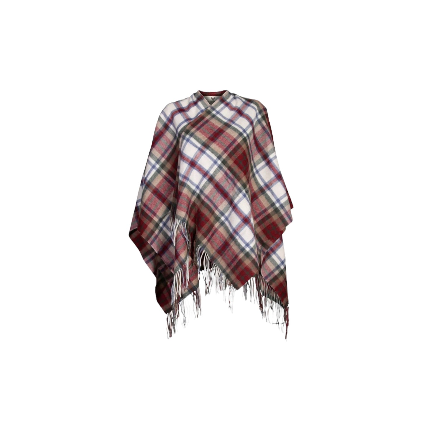 100% Lambswool Tartan Cape