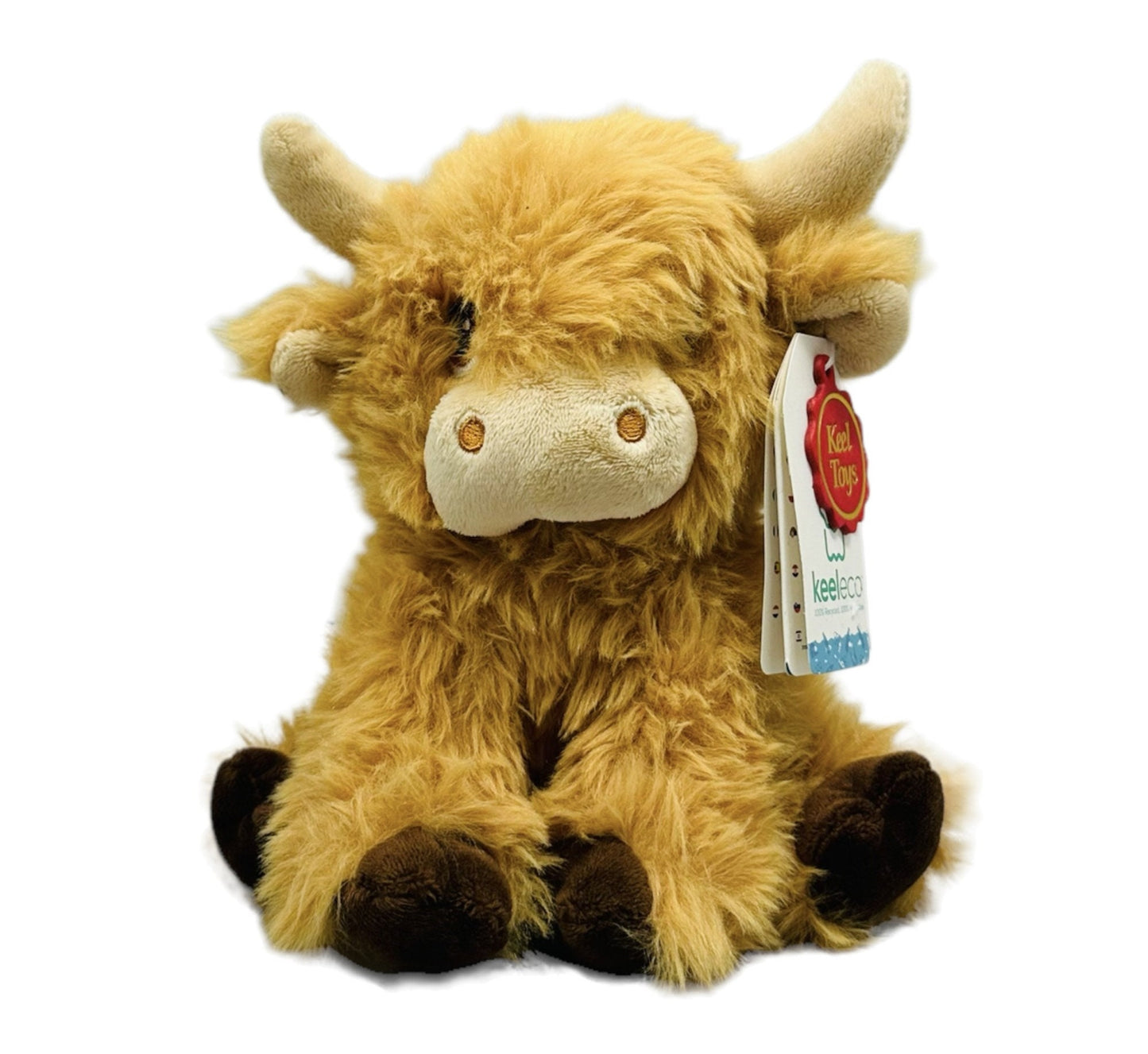 Scottish Cuddly Toy Highland Cow 100% Recycled